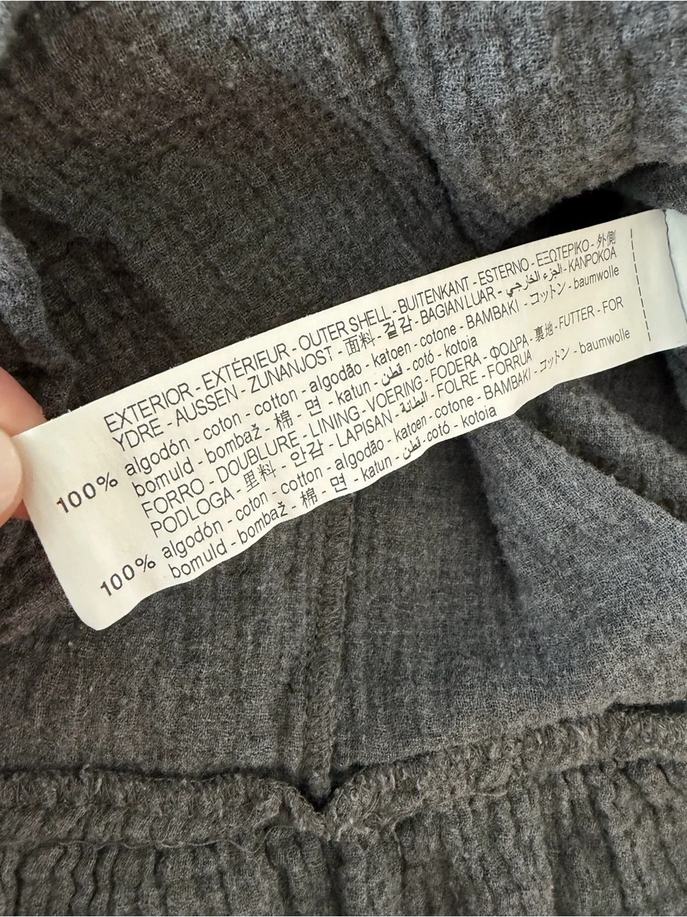 Zara charcoal long